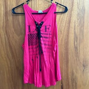 Women's Faded Love Flag Tank